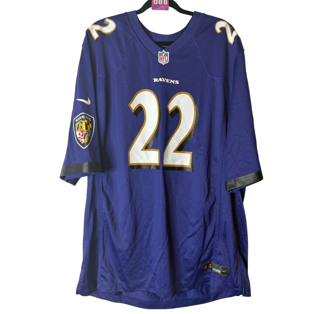 Nike Baltimore Ravens Derrick Henry #22 Jersey Men's LG Purple Football NFL NWOT